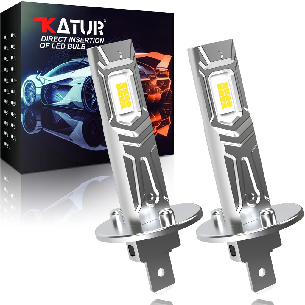 2Pcs Canbus LED Light Bulb H1 LED Headlight Mini Size Design