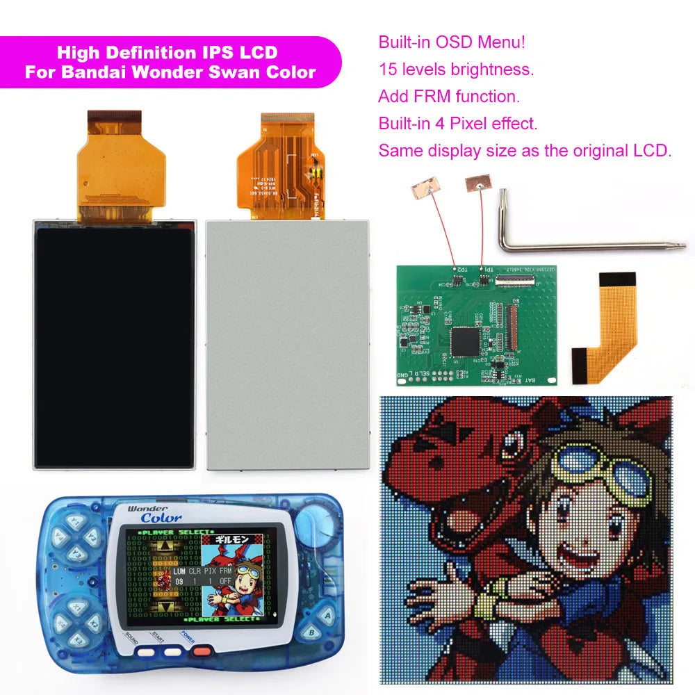 HISPEEDIDO High Definition WSC Backlight LCD kit IPS display