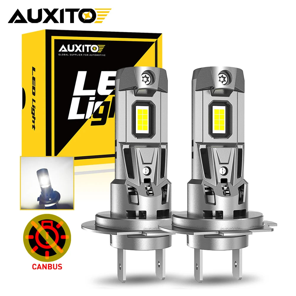 AUXITO 2x Canbus H7 LED Bulb 22000LM 120W Error Free 1 1 Min