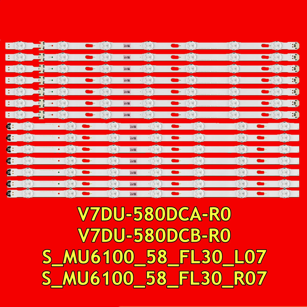 LED Backlight Strip for UN58MU6100 UE58MU6120 UE58MU6190 UE58MU6192 UE58MU6199 UN58MU6070 UN58MU6120