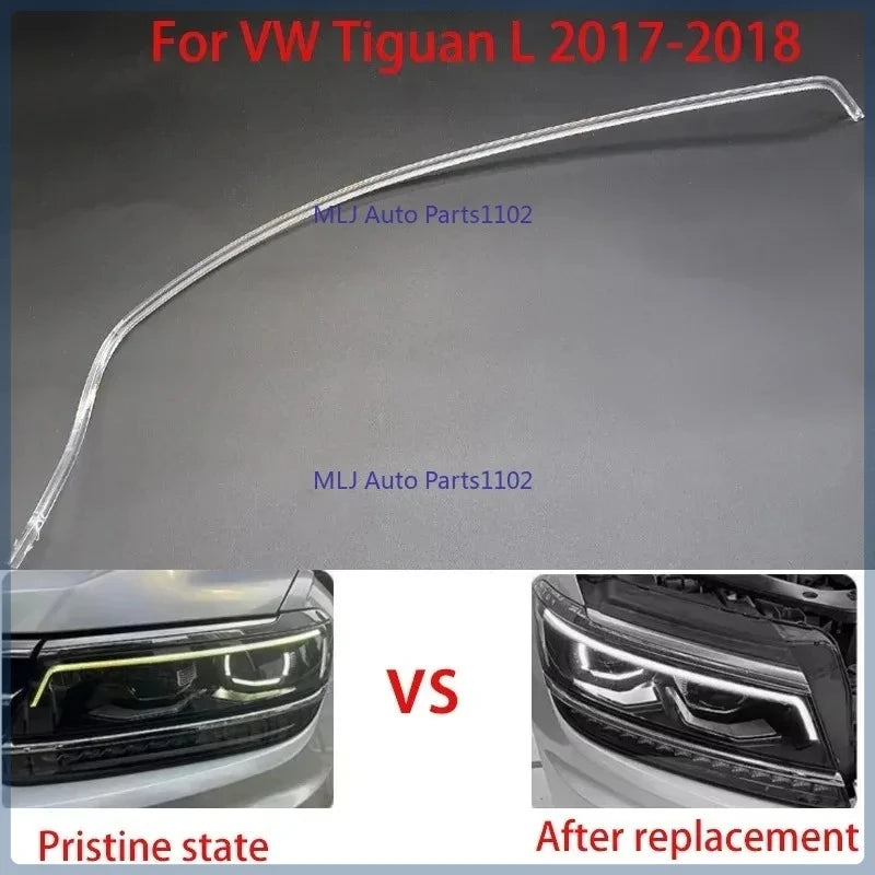 LED Headlight DRL Light Guide Plate Light Guide Tube Daytime Running Light Guide for VW 2017-2020