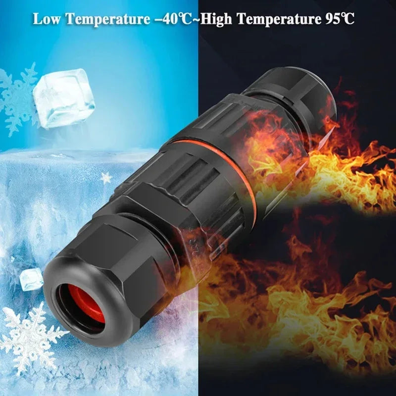 IP68 Waterproof Joint Wire Quick Connection Connector 2/3 Pi