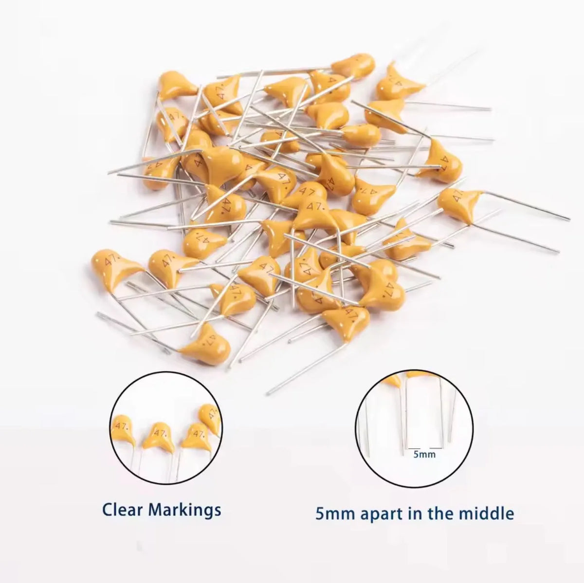 300pcs/480pcs Ceramic Capacitor Assortment Kit For Guitar Ca