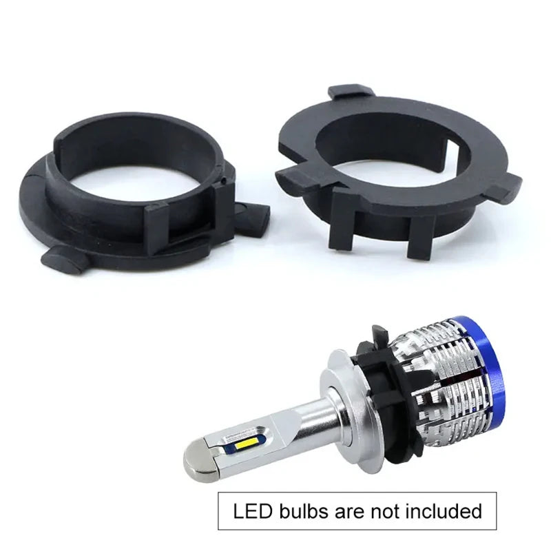 10pcs H7 LED Headlight Bulb Adapter Car Light Holder Socket 