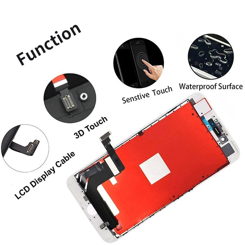 Lcd Display For Iphone 4 4S 5 5S 6 6S 7 8 Plus 7P 8P Black W