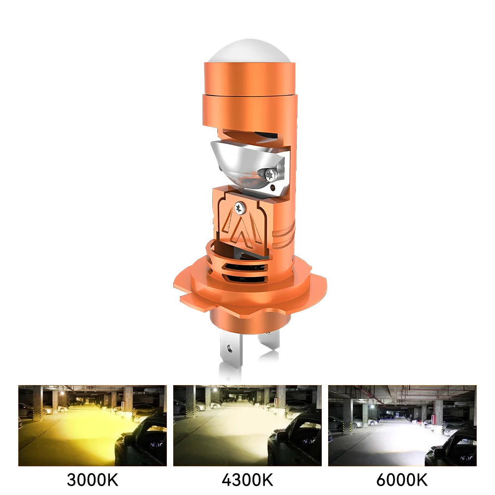 H7 Led Headlight Bulbs 6000K 4300K 3000K H7 Mini Projector Lens 2000W High Low Beam Bulb Car Motorcycle LED Lights Auto Lamp 12V