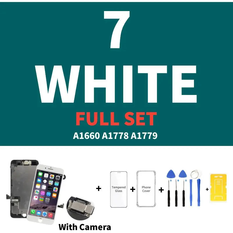 AAA Display for iPhone 5 5S 5SE 6 6S 7 8 Plus LCD Display Full Set Assembly Touch Screen Digitizer Replacement Pantalla+Camera