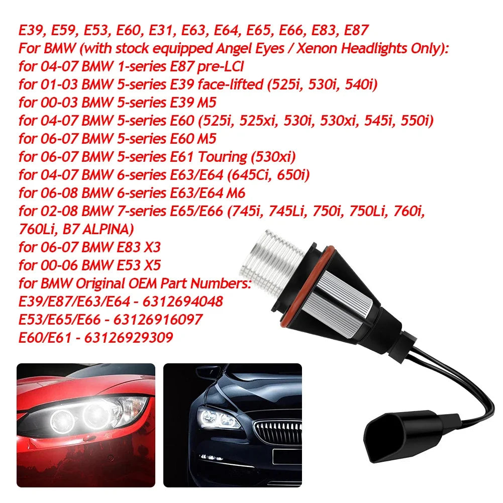 For BMW E39 E53 E60 E31 E63 E64 E65 E66 E83 E87 Bright Headl
