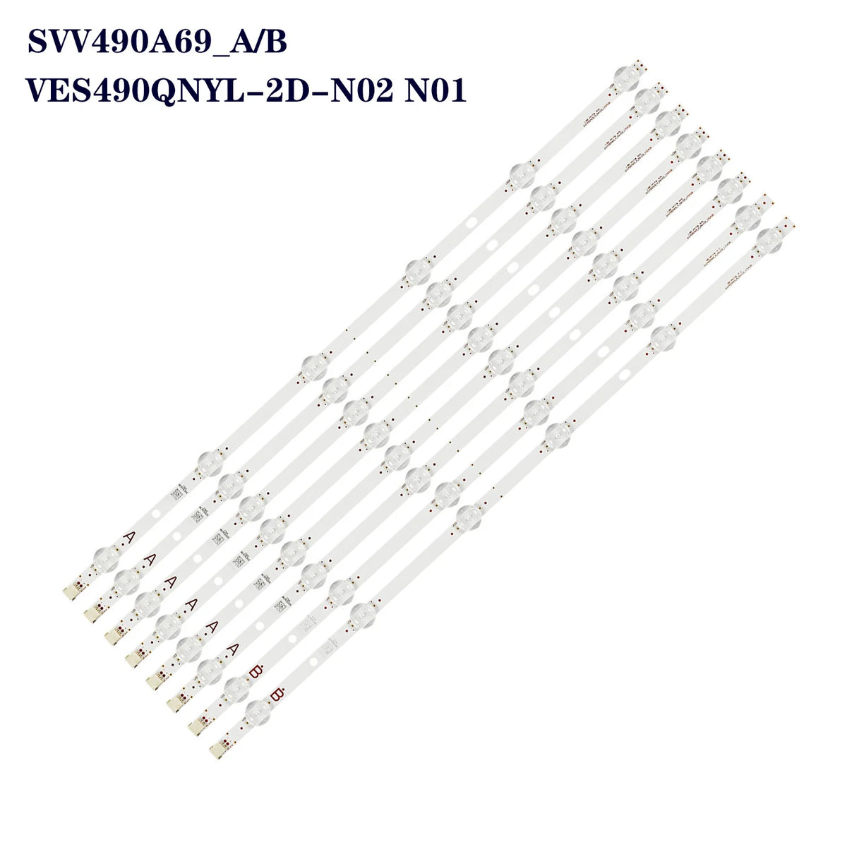LED Backlight Strip for 49V6863 49HT2600 N0117DB49V17B 17DB49V17C 30092638 VES490QNYL-2D-N01 N02 N03