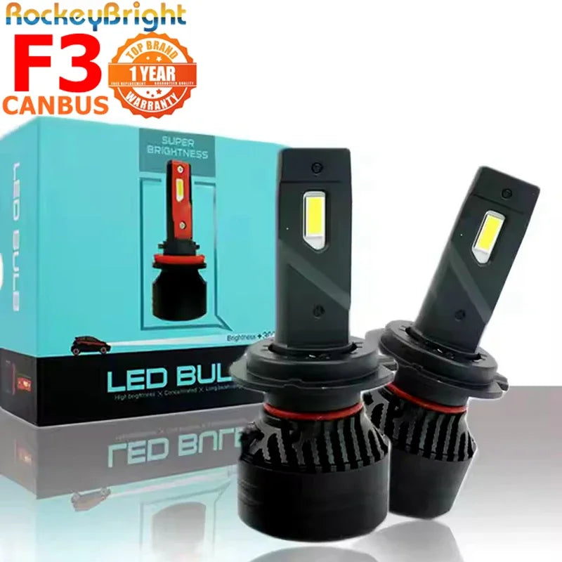F3 90W LED Headlight Bulb Fog Light H1 H4 H7 H8 H11 H13 880 