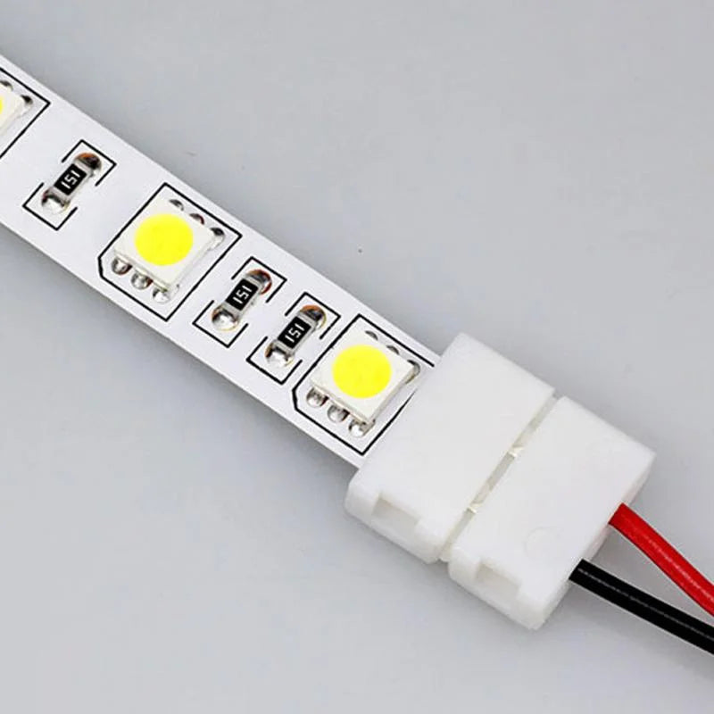 10/20pcs lot No Soldering 2 Pin Led Strip Connectors 8 Mm 10