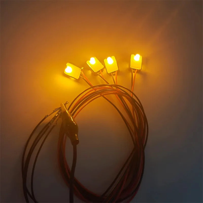 mini size 4Pcs LED Transparent Ambient Light Lamp Body Circular Car Inner Bowl Light Door Handle Handrail Light