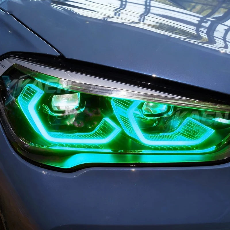 Angel Eyes LED DRL Boards For BMW X1 F48 F49 LCI 2019-2022 Blue Red Daytime Running Light Turn Signal for BMW