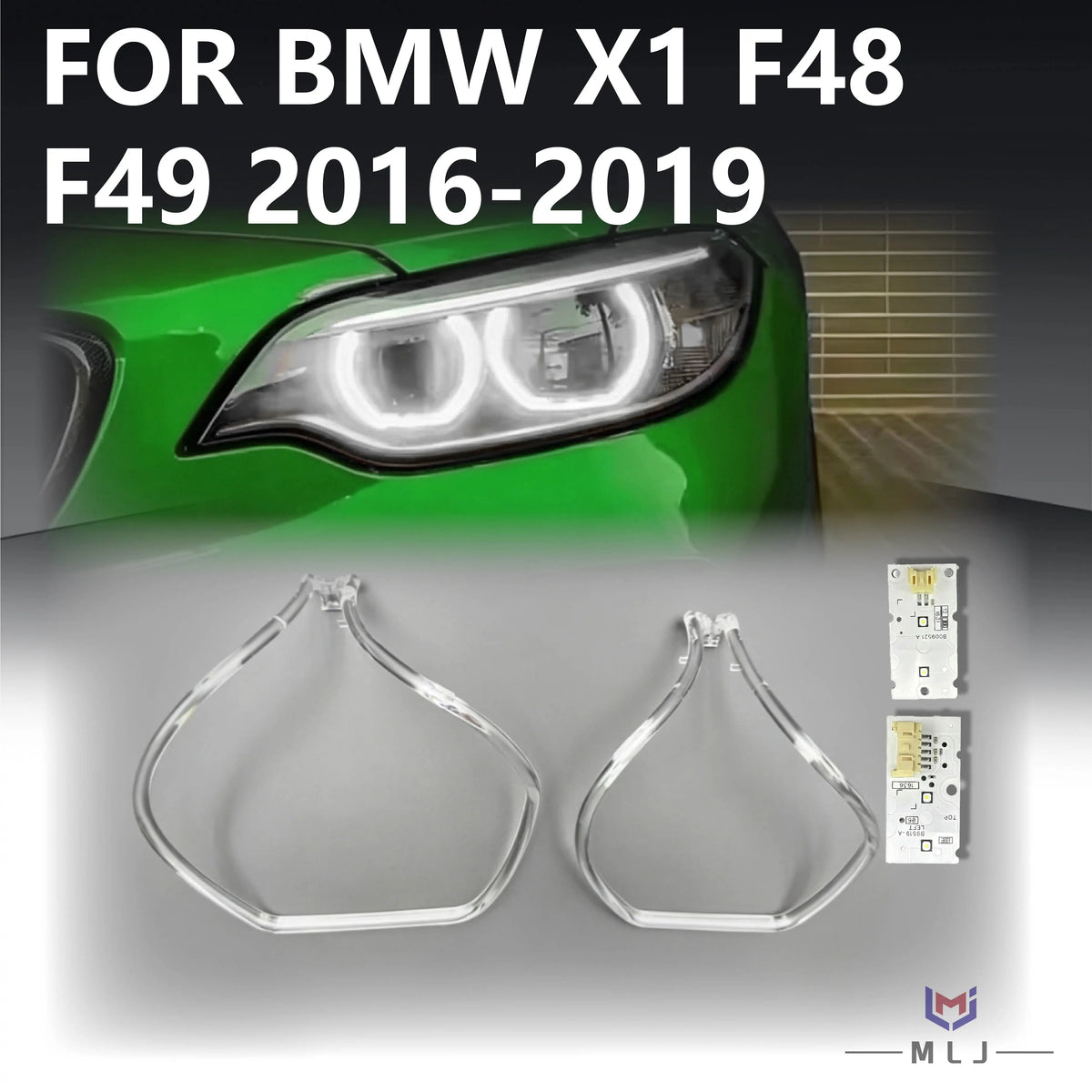 Angel Eye Board DRL Chip For BMW X1 F48 F49 2016-2019 LED Headlight Chip Light Guide Plate DRL Tube Bar Light