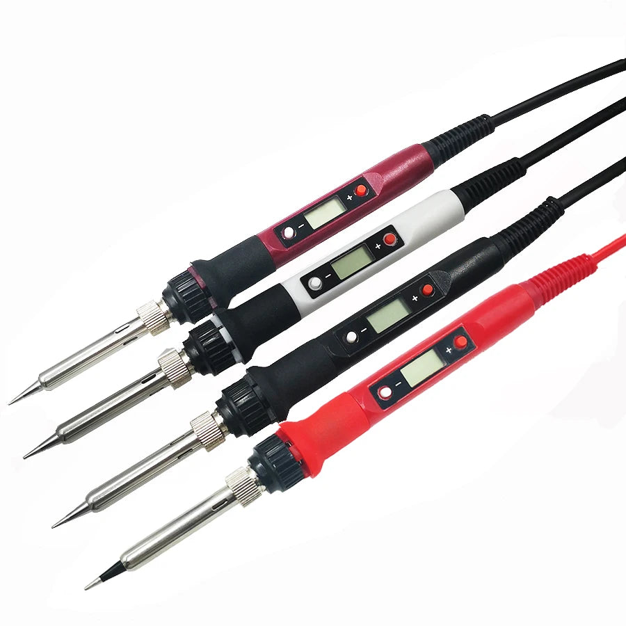 80W Digital Electric Soldering Iron Set Kit 220V 110V Temper