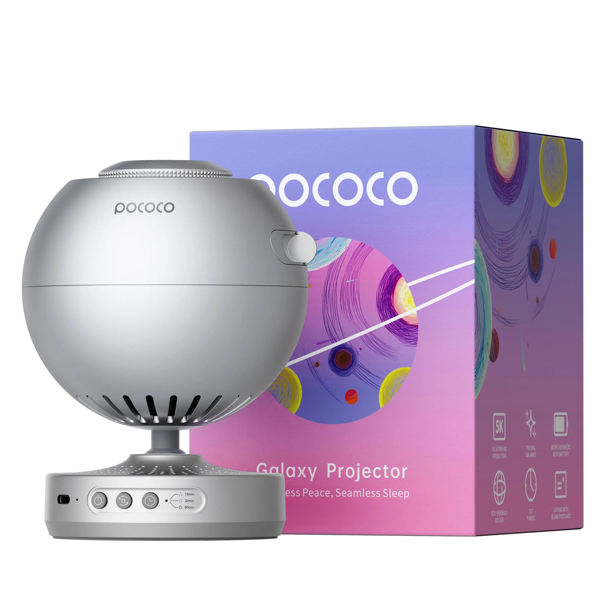 POCOCO Galaxy Projector Galaxy Light Projector Star Projector Night Light Lamp with High-Definition Soft Light for Children s