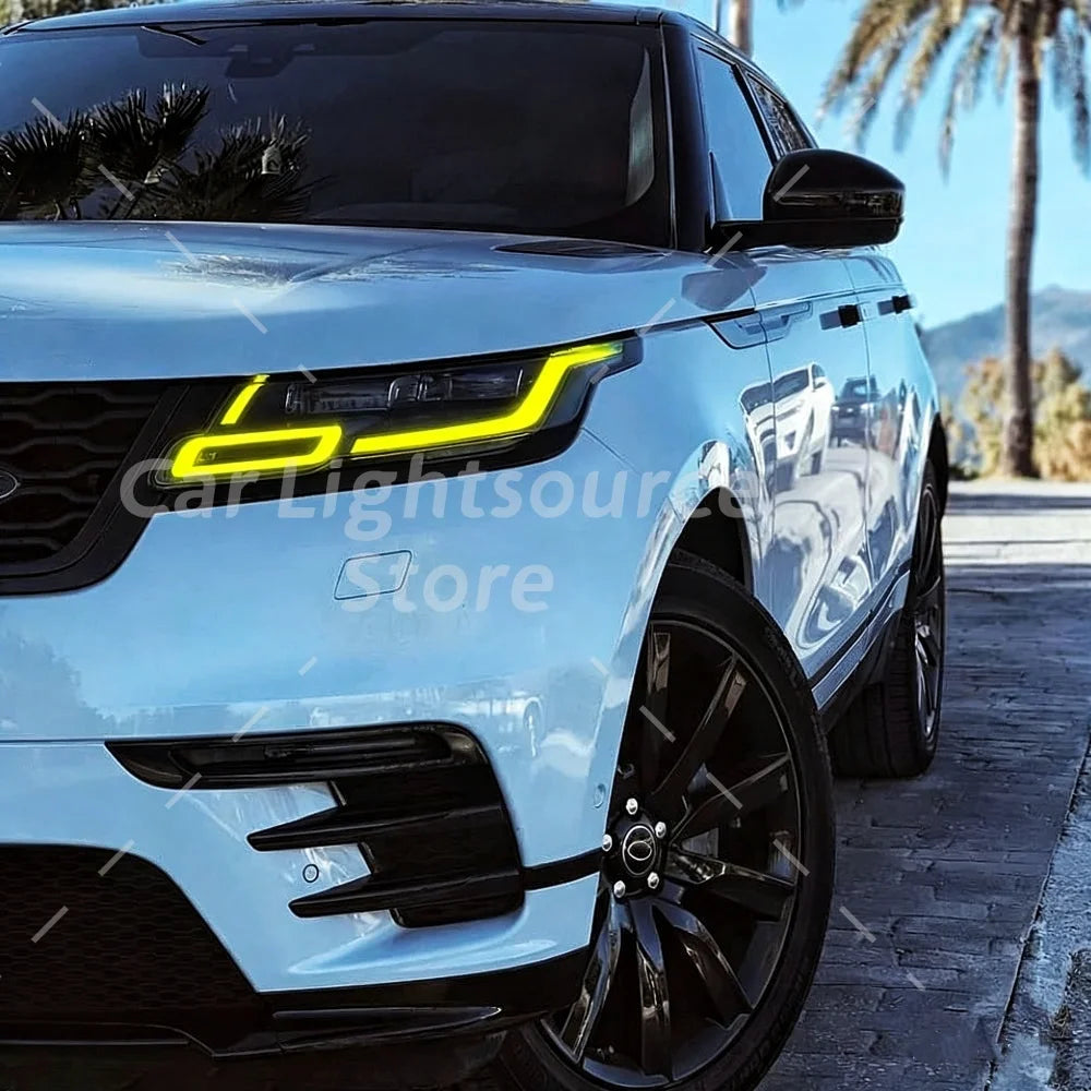 DRL LED Boards Angel Eye For Range Rover Velar 2018-2021 LED Headlight Daytime Running Light Module