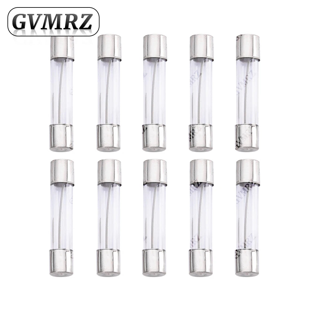 150PCS 15Values 6 30 Glass Tube Fuses Car Glass Tube Fuses A