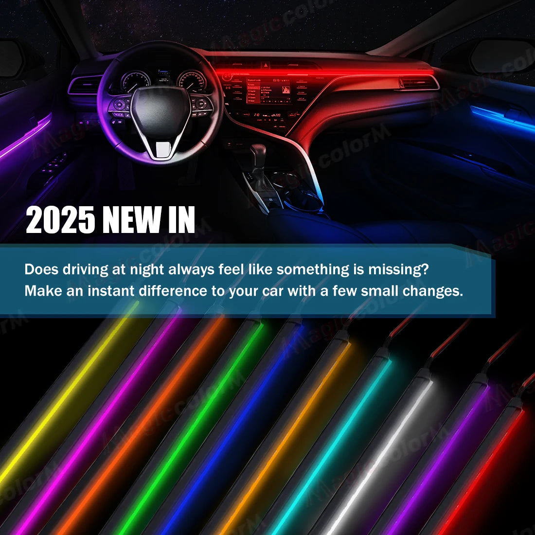 Vgetting Ambient Light 110CM LED Acrylic Strip For Auto DIY 