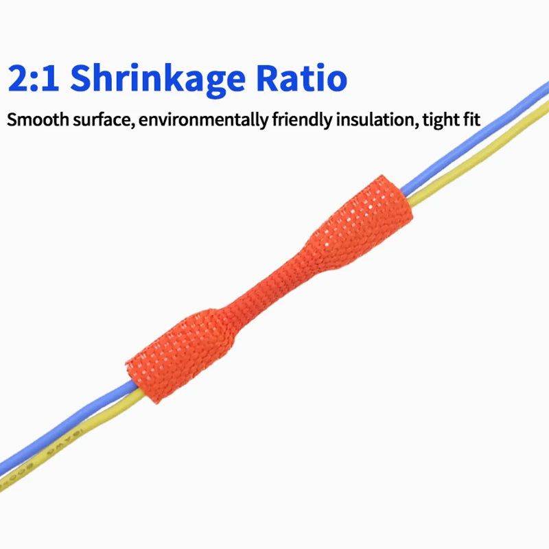 Braided Cable Sleeve Heat Shrink Tube 6/8/10/12mm Insulation