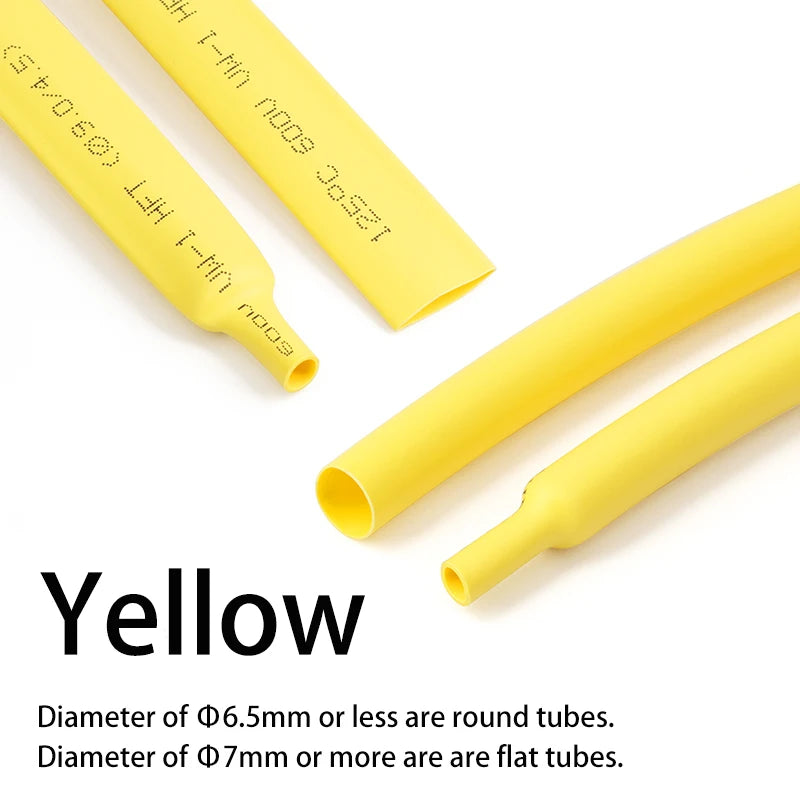 10Meters Heat Shrink Tube 2 1 Shrinkage Ratio Dia 0.6 0.8 1 1.5 2 2.5 3 4 5 6 mm Polyolefin Insulated Cable Sleeving 12 Colors