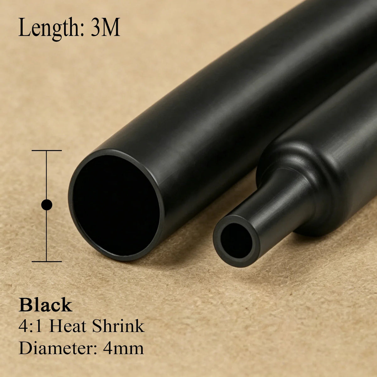 1Pcs With Glue Dual Wall 4/1 Heat Shrink Tube 4/6/8/12/16/20/24/32mm Shrinkable Tubing Adhesive Wrap Wire Sleeve 1/3 meter