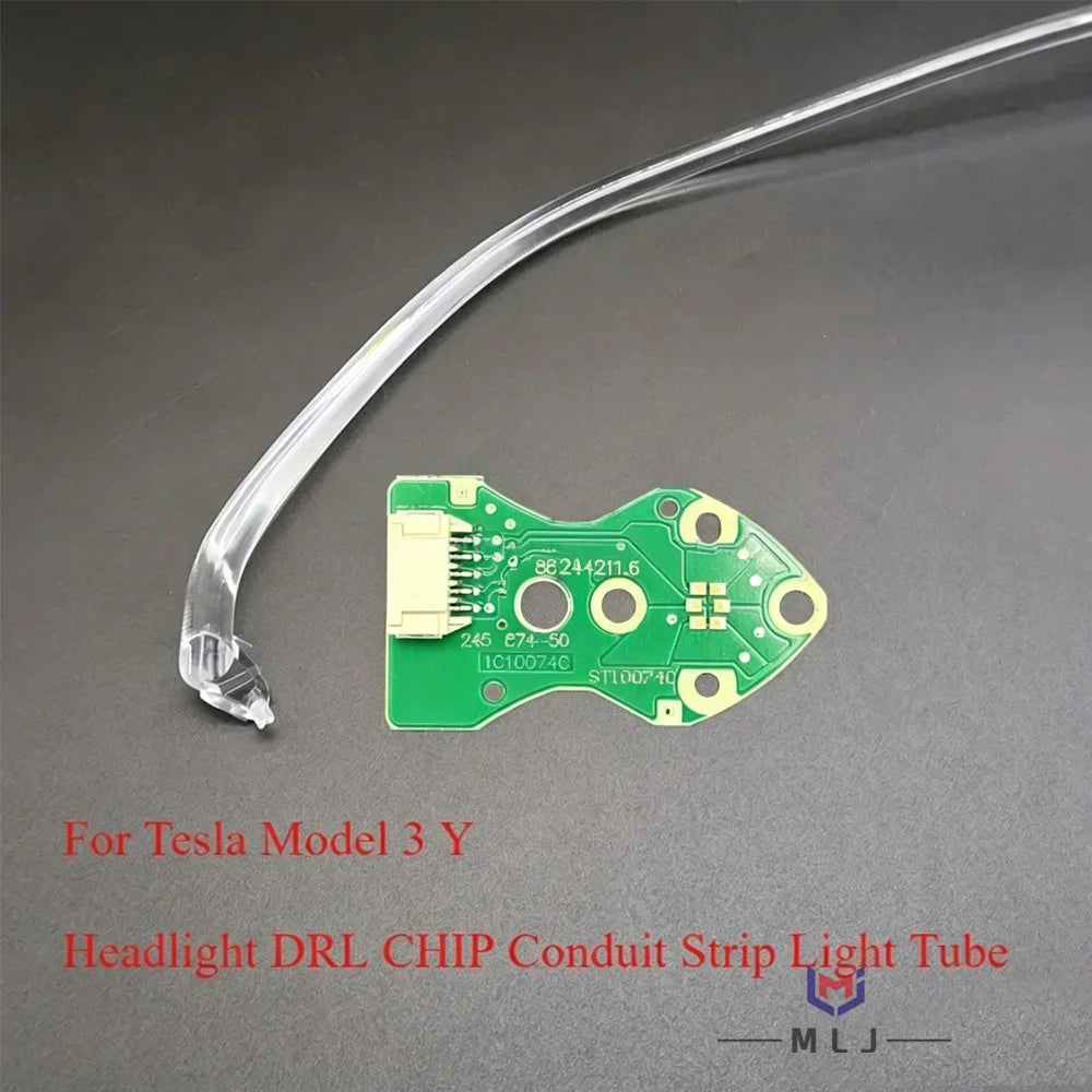 Angel Eye Chips Boards DRL Light Guide Strip Tube Headlight Replacement Parts for Tesla Model Y Model 3