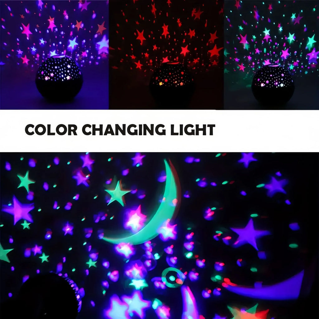 RGB Night Lights LED Projector Light Starry Moon Galaxy Proj