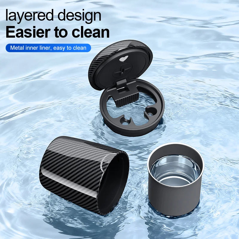 Car Ashtray Universal One Click Open Lid Personalized LED Am