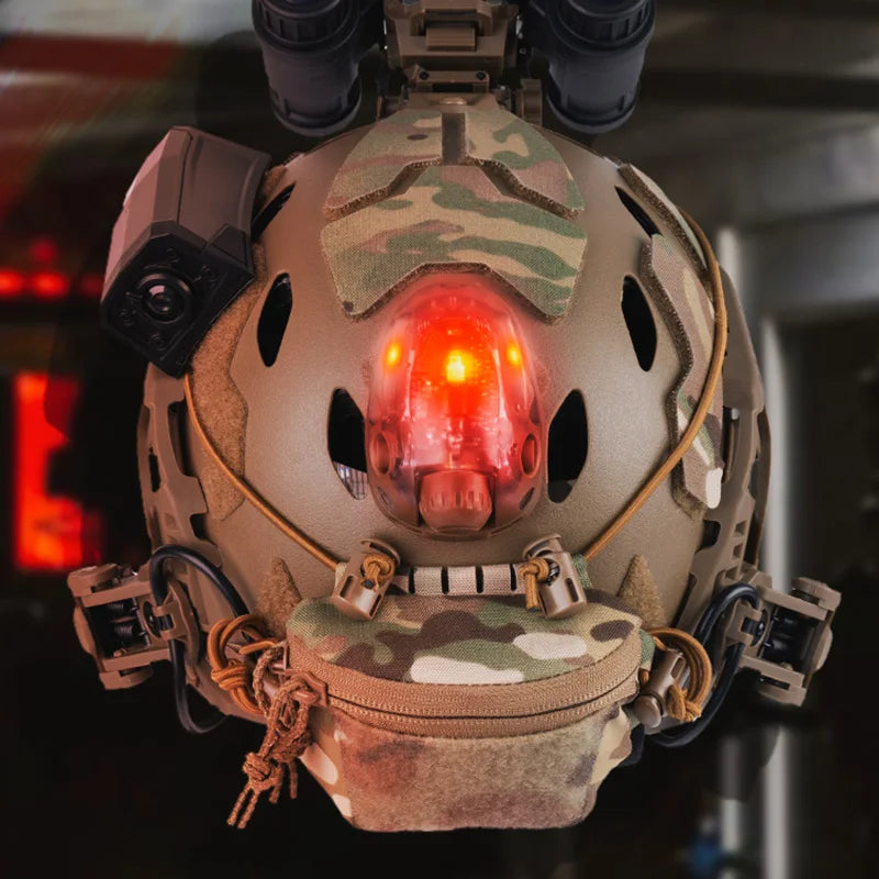 Tactical Helmet Signal Light Multi Color Red/Green/Blue/Whit