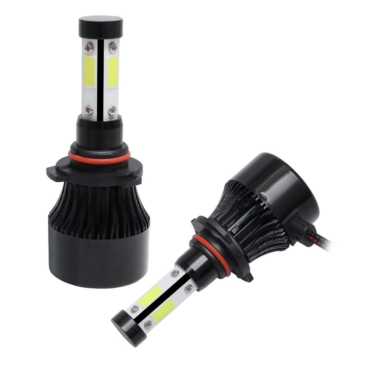 2Pcs New 4 Sides LED 6500K H4 H7 H11 H9 H8 9004 9005 9006 9007 4COB Car LED Headlight Bulbs Auto Led HB3 HB4 HB5 Headlamps 12V