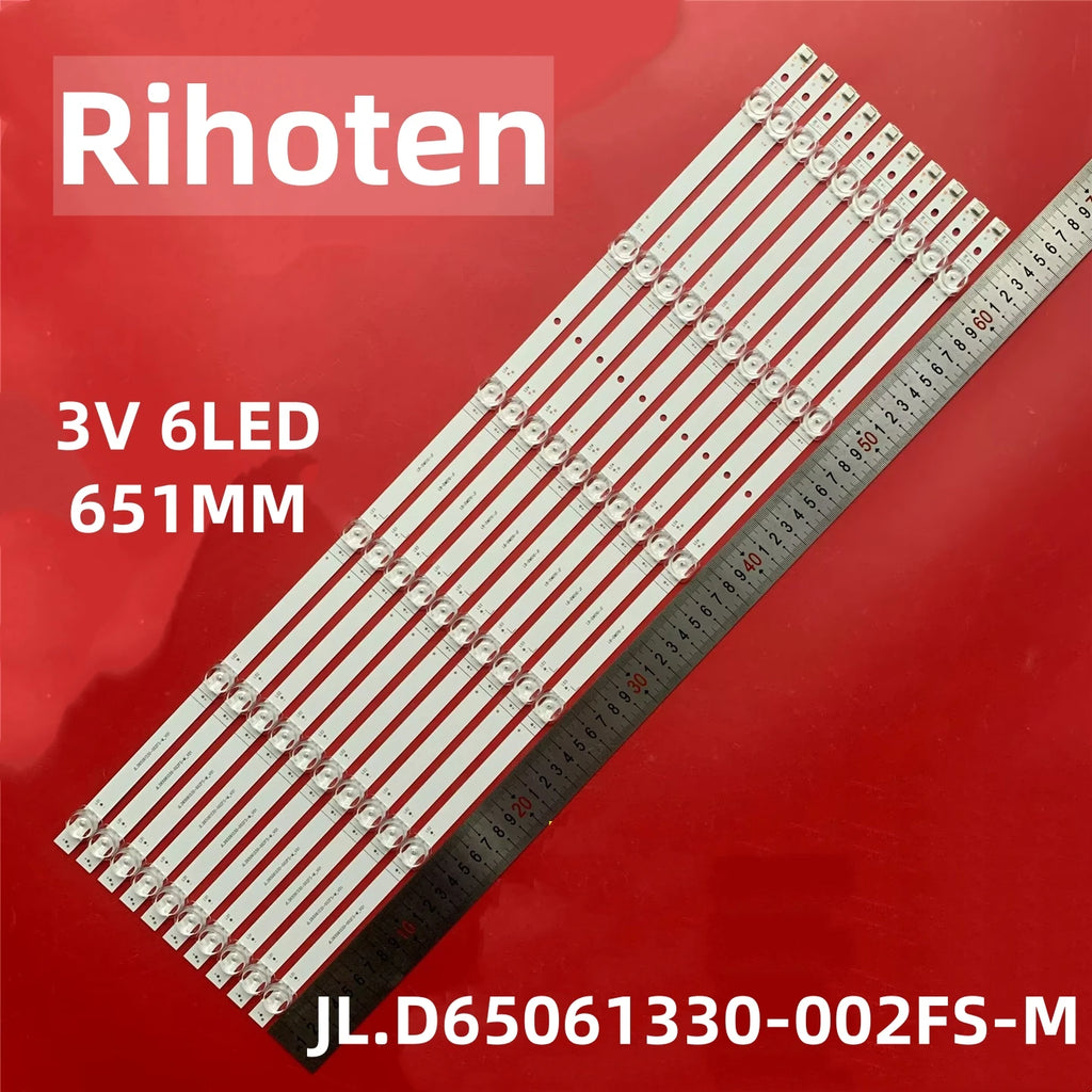 LED Backlight Strip for 10pcs LED Backlight Strip For HN65DNTA JL.D65061330-002FS-M LB-DM010-JF