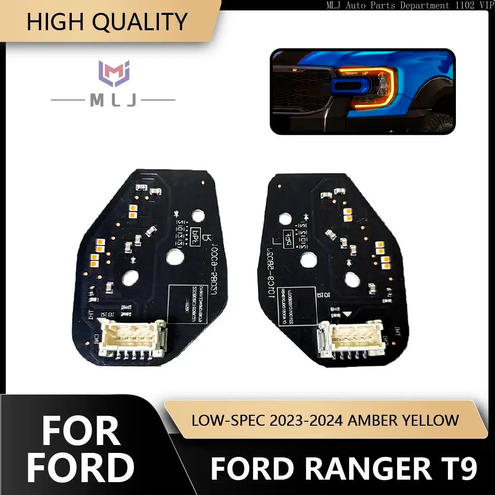 Headlight Amber Yellow Angel Eyes Daytime Running Lights Chip DRL Module Car Accessories for Ford T9