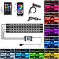 72/48/36 LED RGB Car Foot Ambient Light with USB Cigarette A