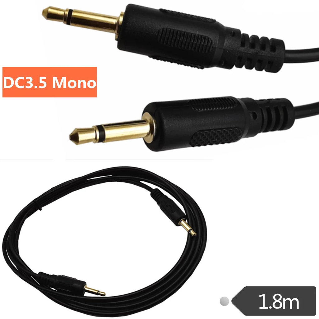 3.5mm 1/8 TS Monaural Mini Mono Audio Connector Male Cable 1