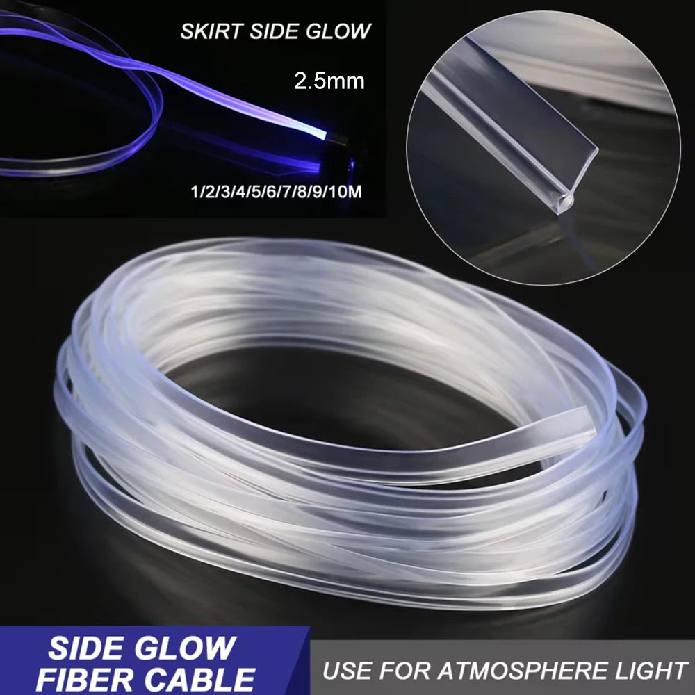 2.5mm Car Interior Decorative LED Fiber Optic Neon Wire Stri