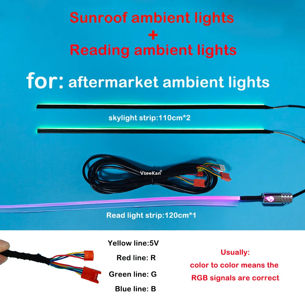 Car Ambient Horn Light Tweeter Car Sunroof Ambient Lights Car Reading Ambient Lights Works on All Cars universal
