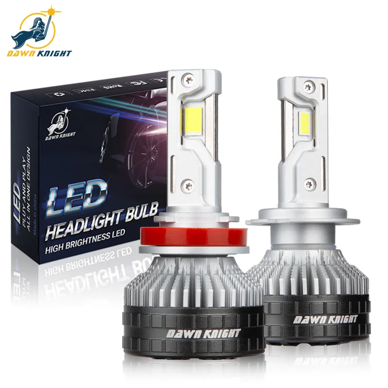DAWNKNIGHT K9C Pro H7 H4 H11 Led Lamp Bigger Copper Tube Led