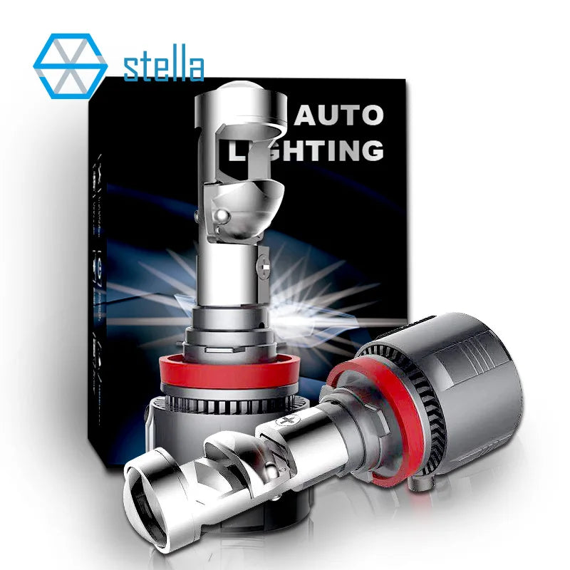 Stella 2x H7 H11 LHD/RHD LED Headlight Mini Lens Projector 9