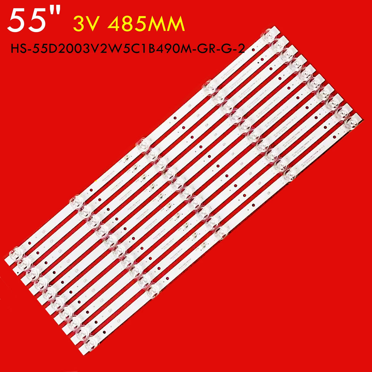 LED Backligth Strip for AJV-5566 D55LOD18 D55LOD18-1(H）HS-55D2003V2W5C1B490M-GR-G-2 - Replacement TV