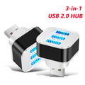 3 Port USB Slots Adaptor Extender USB 3 in 1 2.0 Multple USB