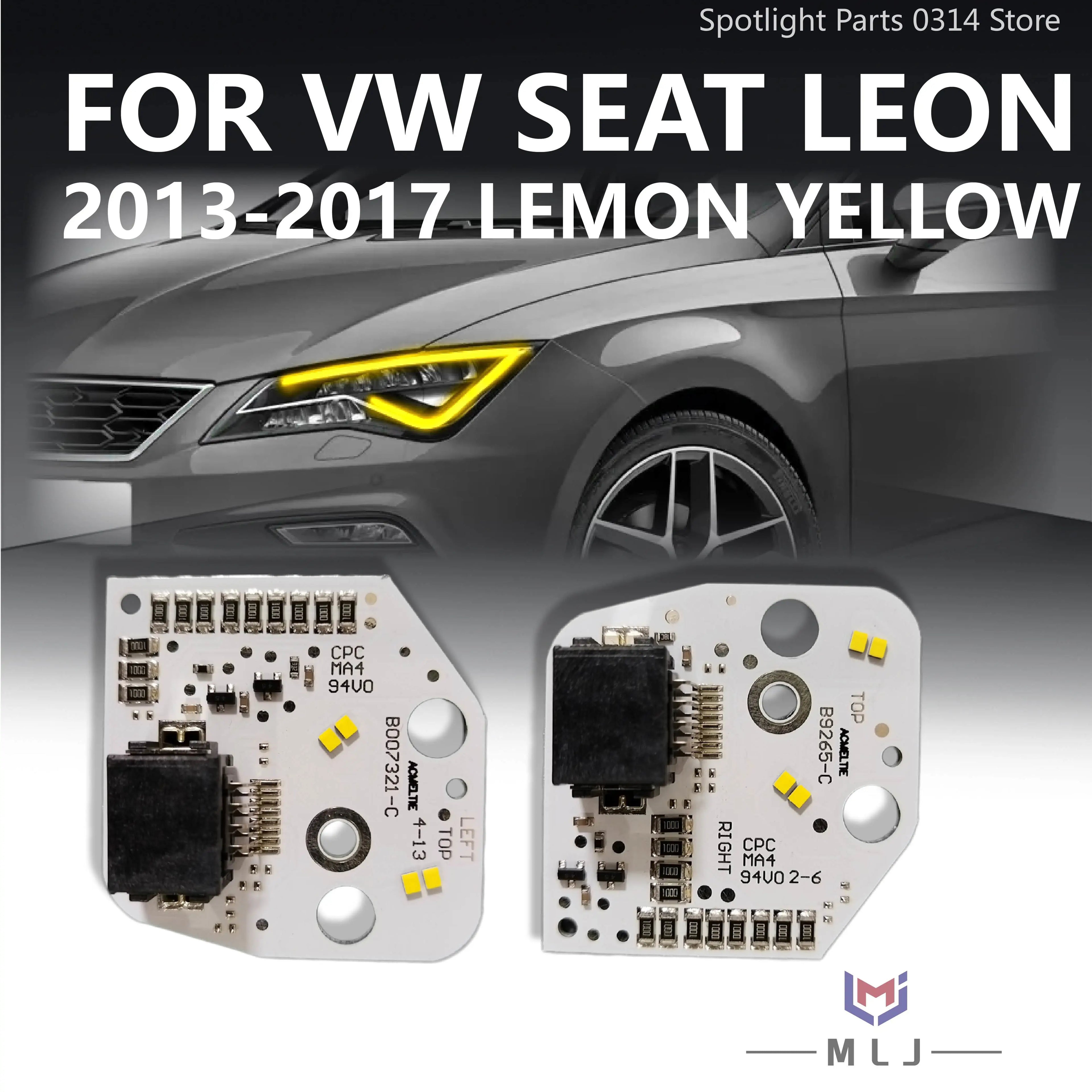 Headlight Yellow DRL Chip 5F0941475 5F0941476 Angel Eye Board Car Accessories for VW MK3 2013-2017
