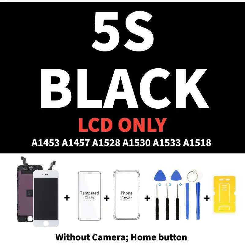 AAA Display for iPhone 5 5S 5SE 6 6S 7 8 Plus LCD Display Full Set Assembly Touch Screen Digitizer Replacement Pantalla+Camera