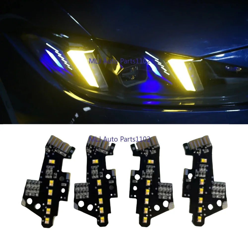 headlight yellow LED angel eye daytime turn signal module lemon yellow eye light board for BMW G22 G82 G26