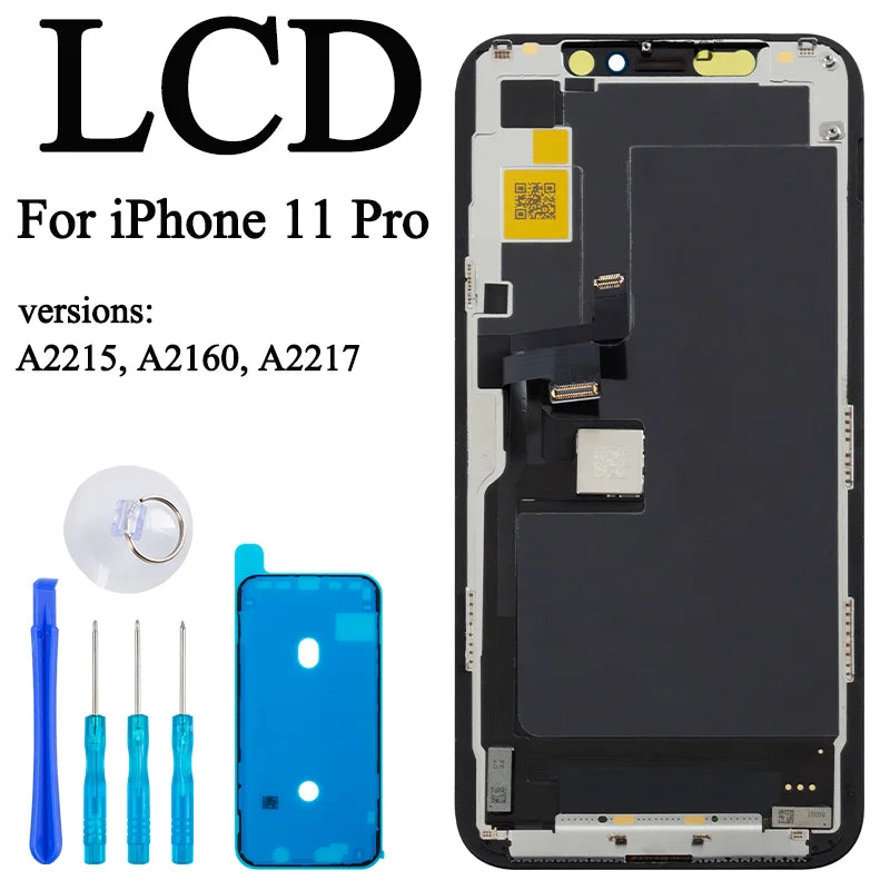 A2215 A2217 A2160 100% Tested Premium New Lcd For IPhone 11 Pro Display Touch With 3D Touch Screen Replacement Factory Display