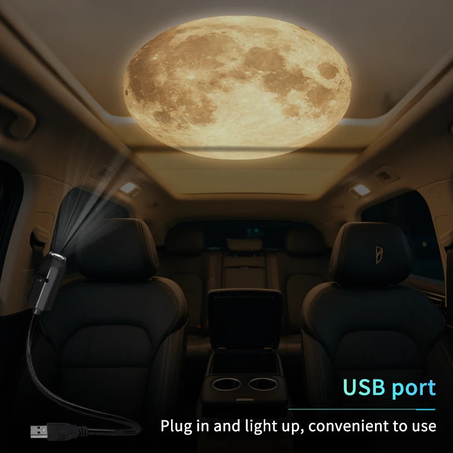 USB Planet Projector Lamp Galaxy Star Night Light 360 Rotate