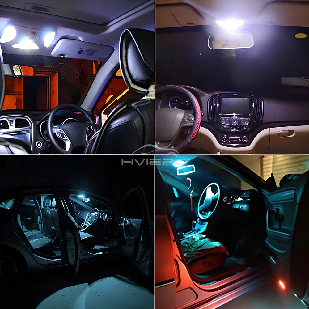 2pcs Car Led T10 5050 12/15/24/36SMD Interior Wedge RGB Pane