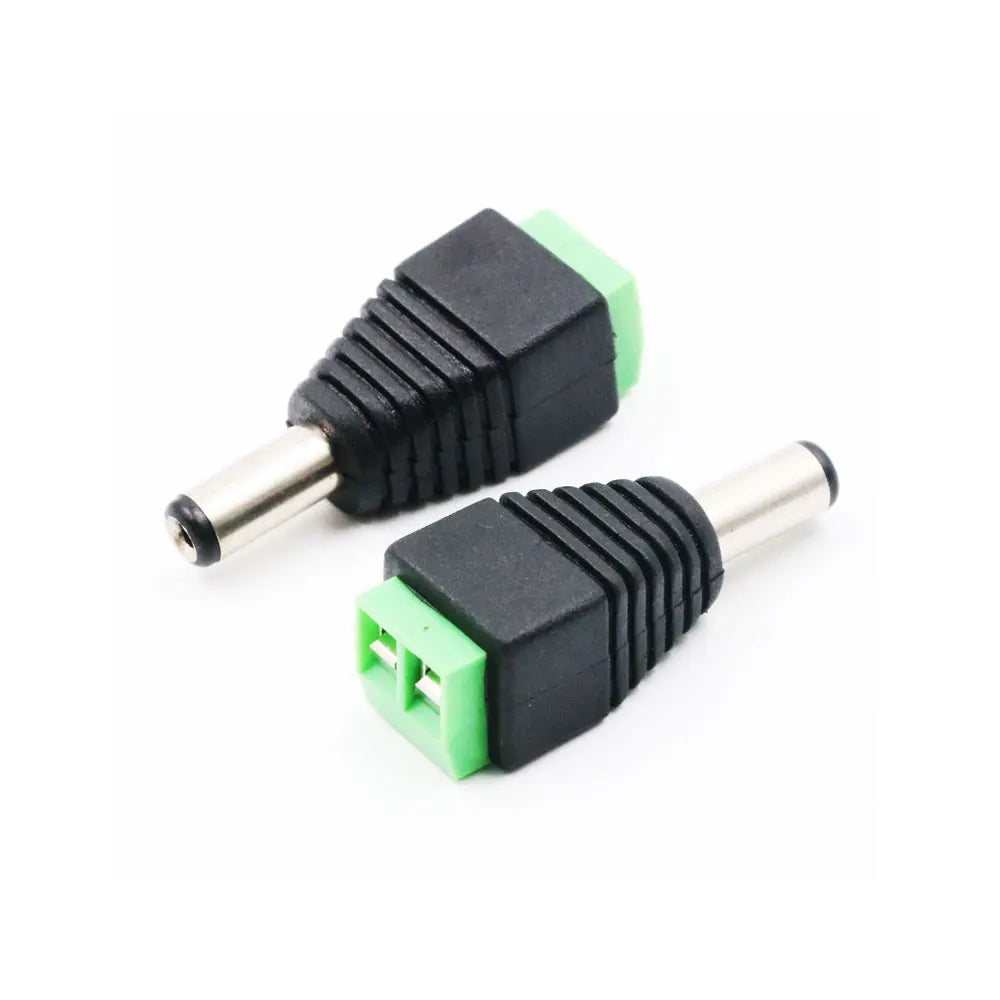 5Pcs/Pairs 12V DC Power Male Connector 5.5mm x 2.1mm 5.5mm x