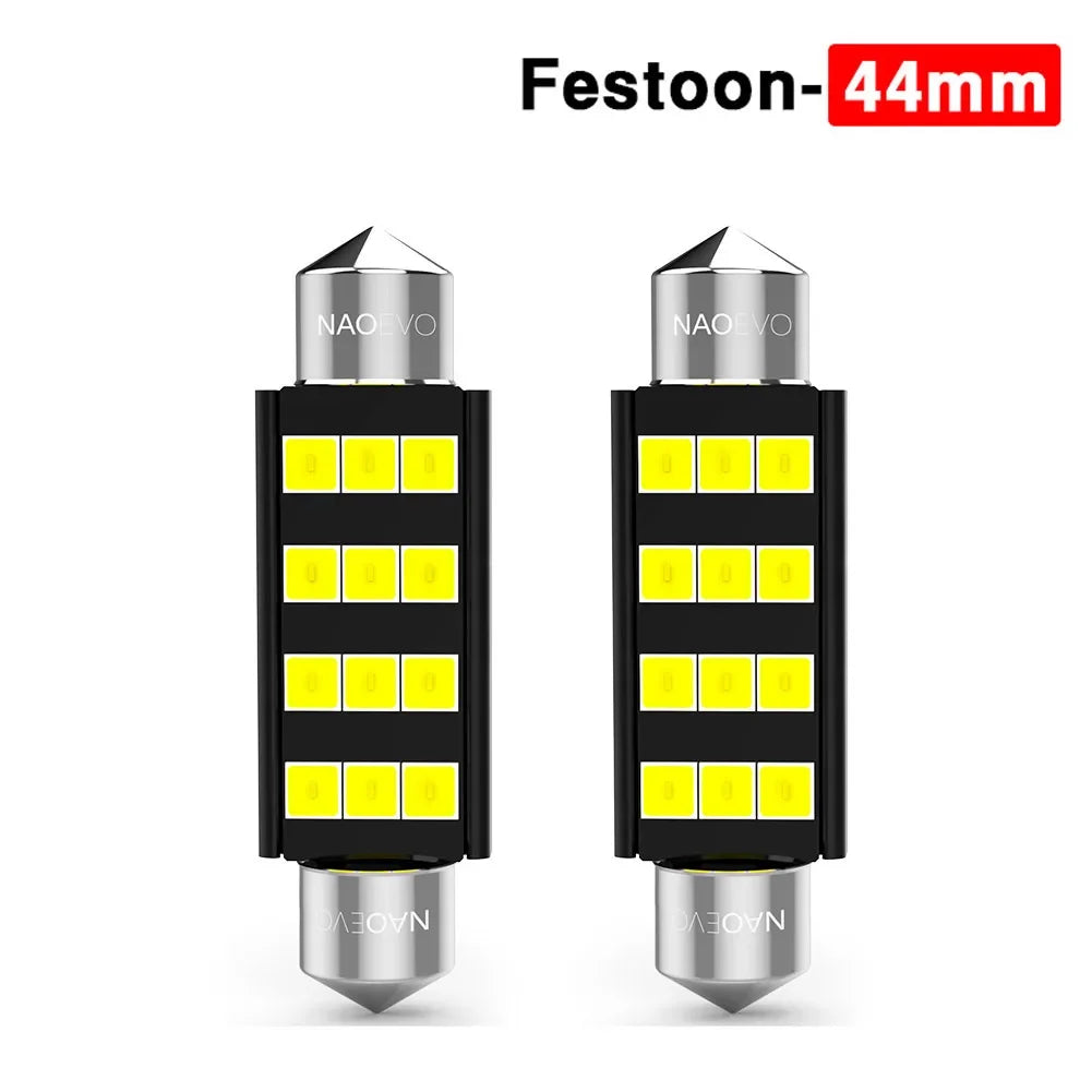 NAO C5W LED Festoon 28mm 31mm 36mm 39mm 41mm 44mm C10W Bulb 2835 SMD Car interior Lighting LED Lights 12V 6000K Lamp for Auto