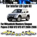 8-Piece LED Interior Light Kit for Mitsubishi V73 V60 V75 2000-2003 - Canbus Error-Free Interior Bulbs